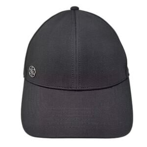 Gaiam Baseball Cap Black Silver OS Adjustable Perforated Performance Logo Hat